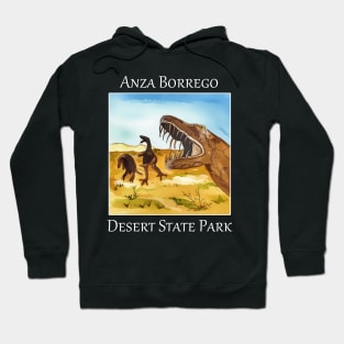 Dinosaur sculptures in Anza Borrego Desert State Park in California Hoodie